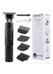 2022 USB Electric Hair Clippers Rechargeable Shaver Beard Trimmer Professional Men Hair Cutting Machine Beard Barber Hair Cut t9