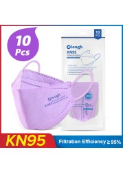 Elough FFP2 Masks KN95 Fish Mascarillas Homolucada Spain ffp2necce Respiratory Filter Reusable Protective Face Mask Mask