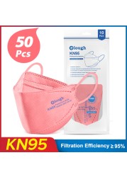 Elough FFP2 Masks KN95 Fish Mascarillas Homolucada Spain ffp2necce Respiratory Filter Reusable Protective Face Mask Mask