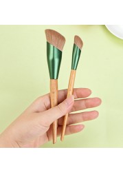 Wig 1/2 Piece Foundation Makeup Brush Slant Head Liquid Foundation Concealer Cosmetic Blending Brushes Face Contour Beauty Tool