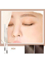 Double Head Transparent Tube Automatic Eyebrow Pencil Eyebrow Brush Waterproof Long Lasting Refill Eyebrow Pencil Cosmetic Tool