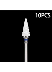 Nail Bits Ceramic Nail Drill Bit Pedicure Drill Milling Cutter For Manicure Machine Pedicure Caps Ceramic Drill Nail Polish Tools