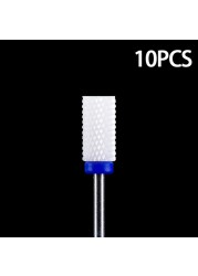 Nail Bits Ceramic Nail Drill Bit Pedicure Drill Milling Cutter For Manicure Machine Pedicure Caps Ceramic Drill Nail Polish Tools