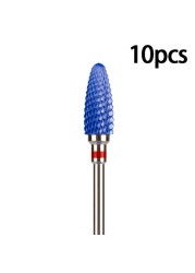 Nail Bits Ceramic Nail Drill Bit Pedicure Drill Milling Cutter For Manicure Machine Pedicure Caps Ceramic Drill Nail Polish Tools