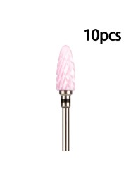 Nail Bits Ceramic Nail Drill Bit Pedicure Drill Milling Cutter For Manicure Machine Pedicure Caps Ceramic Drill Nail Polish Tools