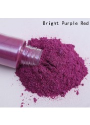 Colorful pearl mica pigment powder for nails glitter art, soap making epoxy resin eyeshadow lipstick car paint