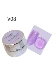 8ml Multi Shell Gel Nail Polish Semi Permanent Varnish UV Gel Base Top Coat for Nail Polish Gel DIY Nail Glitter Gel