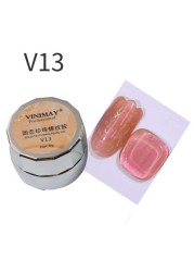 8ml Multi Shell Gel Nail Polish Semi Permanent Varnish UV Gel Base Top Coat for Nail Polish Gel DIY Nail Glitter Gel