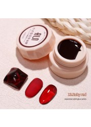 30 Solid Colors Nail Polish Painting Gel Super Texture Pure Color Full Coverage DIY Nail Art Designs Gel Nail Art Gel TSLM1