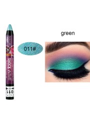 Pearlescent Eyeshadow Pen 12 Colors Lasting Waterproof No Blooming Glitter Shimmer Silkworm Gel Pen Eye Shadow Pencil Cosmetics