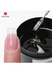 Mshare Uv Nail Extension Gel Builder Builder Clear Hard Gel Manicure For Nails Bare Finger French Nail Art 50ml