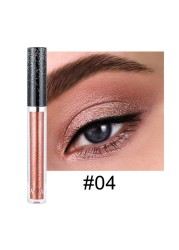 New Golden Shiny Liquid Eyeshadow Metallic Diamond Glitter Eyeshadow Palette Lasting Shimmer Pigmented Eye Shadow Cosmetics 1pc