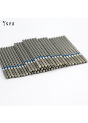 50pcs/set Nail Drill Bit Set Cutter Dental Diamond Grinding Polish Burs Dental Lab Polisher 2.35mm Shank Nail Tools