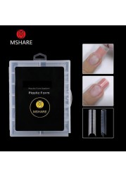 MSHARE Acrylic Gel Black 60ml Poly Builder Crystal Gel Nail Tips UV Builder Nail Extensions