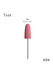 1pc cuspdal head 7 colors rubber and silicon carbide nail file manicure electric nail drill machine accessories tools nail bits