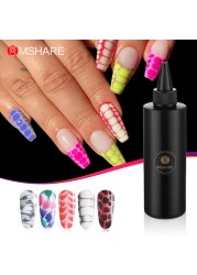 MSHARE No Burn Reinforcement Gel Russian Self Leveling Builder Reinforcement Nail Top and C-Curve Alignment Base Soak Off Nail Gel 250g