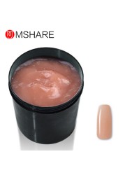 MSHARE Clear Pink Fiberglass Gel For Nails Extensions Fiber Nails UV Fast Builder 142g 5oz