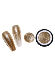 Nail Art Line Gel Polish Nail High Density Platinum Glue Glittering Painted Phototherapy Glitter Metallic Glitter Painting Platinum TSLM1