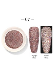 Born Pretty Reflective Glitter Powder Sea Salt Nail Powder Shining Nail Glitter Chrome Pigment Dust Hollow Powder Nail Decoration