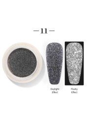 Born Pretty Reflective Glitter Powder Sea Salt Nail Powder Shining Nail Glitter Chrome Pigment Dust Hollow Powder Nail Decoration