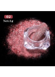 Born Pretty Reflective Glitter Powder Bright Light Shining Nail Chrome Pigment Dust Powder Nail Decoration for Gel Polish