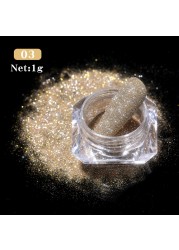 Born Pretty Reflective Glitter Powder Bright Light Shining Nail Chrome Pigment Dust Powder Nail Decoration for Gel Polish