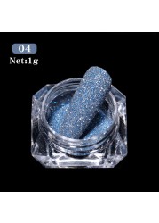 Born Pretty Reflective Glitter Powder Bright Light Shining Nail Chrome Pigment Dust Powder Nail Decoration for Gel Polish