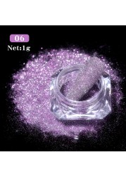 Born Pretty Reflective Glitter Powder Bright Light Shining Nail Chrome Pigment Dust Powder Nail Decoration for Gel Polish