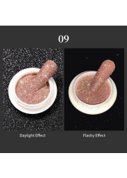 Born Pretty Reflective Glitter Powder Bright Light Shining Nail Chrome Pigment Dust Powder Nail Decoration for Gel Polish