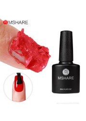 Mshare Nude Nail Gel Polish Soak Off UV Nail Gel Base Coat Nail Art Top Coat Varnish Semi Permanent Curing With Nail Dryer