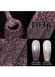 ur sugar 7.5ml neon yellow reflective glitter gel nail polish shine twilight nail gel nail art varnish semi permanent varnish