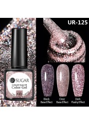 UR SUGAR 7.5ml Disco Reflective Cat Magnetic Gel Nail Polish Auroras Iridescent Glitter Sequins Soak Off Nails Art UV Varnish