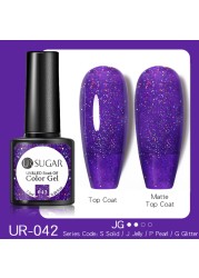 UR SUGAR 7.5ml Disco Reflective Cat Magnetic Gel Nail Polish Auroras Iridescent Glitter Sequins Soak Off Nails Art UV Varnish