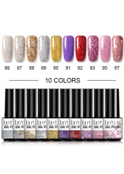 LILYCUTE 20/10/8pcs Set UV Gel Nail Polish Set 7ml Multicolor Semi-Permanent Long Lasting Led Gel Varnish Soak Off Nail Gel