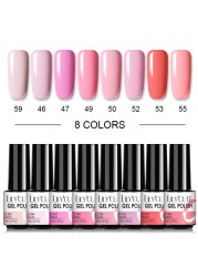 LILYCUTE 20/10/8pcs Set UV Gel Nail Polish Set 7ml Multicolor Semi-Permanent Long Lasting Led Gel Varnish Soak Off Nail Gel