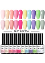 LILYCUTE 20/10/8pcs Set UV Gel Nail Polish Set 7ml Multicolor Semi-Permanent Long Lasting Led Gel Varnish Soak Off Nail Gel