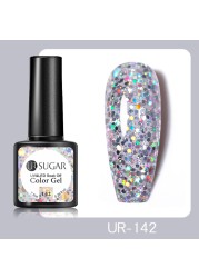 UR SUGAR 7.5ml Glitter Reflective Gel Nail Polish Manicure Nail Art Semi Permanent UV LED Nail Polish Lamp