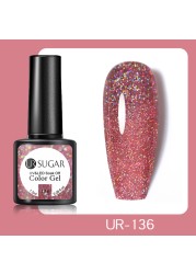 UR SUGAR 7.5ml Glitter Reflective Gel Nail Polish Manicure Nail Art Semi Permanent UV LED Nail Polish Lamp