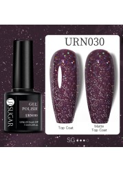 UR SUGAR 7.5ml Glitter Reflective Gel Nail Polish Manicure Nail Art Semi Permanent UV LED Nail Polish Lamp