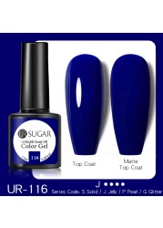 ur sugar 7.5ml purple color gel nail polish matte top coat semi permanent soak off nail art uv gel varnish all for manicure