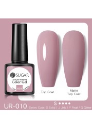 UR SUGAR 7.5ml Milky White Gel Nail Polish Clear Pink Gel Nail Extension Tips Soak Off Led UV Gel Varnish