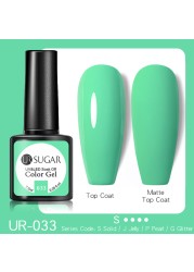 UR SUGAR 7.5ml Milky White Gel Nail Polish Clear Pink Gel Nail Extension Tips Soak Off Led UV Gel Varnish