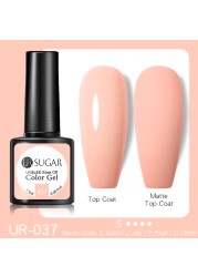 UR SUGAR 7.5ml Milky White Gel Nail Polish Clear Pink Gel Nail Extension Tips Soak Off Led UV Gel Varnish