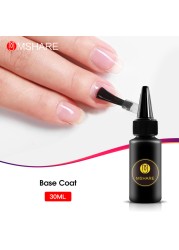 MSHARE Tempered Top Coat Matte Tops For Nails Mat Matte Gel Polish Semi Permanent UV Varnish