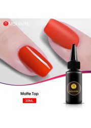 MSHARE Tempered Top Coat Matte Tops For Nails Mat Matte Gel Polish Semi Permanent UV Varnish