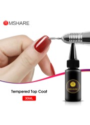 MSHARE Tempered Top Coat Matte Tops For Nails Mat Matte Gel Polish Semi Permanent UV Varnish