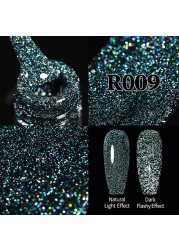 UR SUGAR Glitter Reflective Gel Nail Polish Shiny Rose Red Twilight UV LED Gel Varnish Soak Off Nail Gel Nails for Manicure