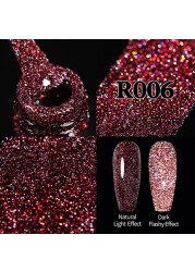 UR SUGAR Glitter Reflective Gel Nail Polish Shiny Rose Red Twilight UV LED Gel Varnish Soak Off Nail Gel Nails for Manicure