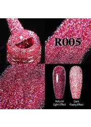 UR SUGAR Glitter Reflective Gel Nail Polish Shiny Rose Red Twilight UV LED Gel Varnish Soak Off Nail Gel Nails for Manicure