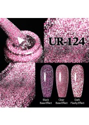 UR SUGAR Glitter Reflective Gel Nail Polish Shiny Rose Red Twilight UV LED Gel Varnish Soak Off Nail Gel Nails for Manicure